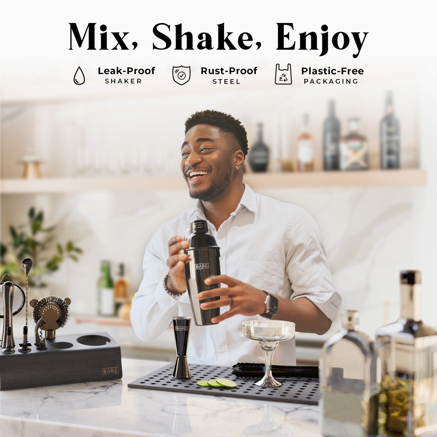 Original Cobbler Bartender Kit - Jet Black
