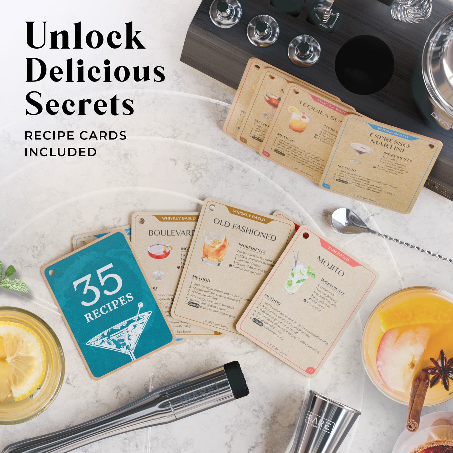 Original Cobbler Bartender Kit - Gray Black