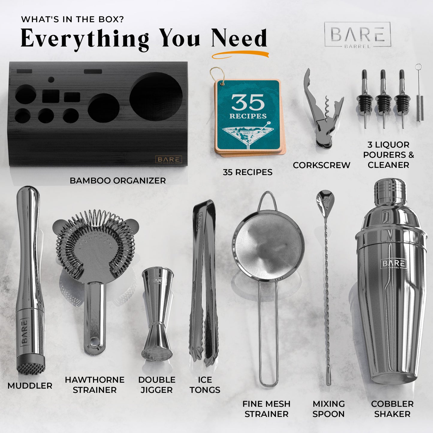 Original Cobbler Bartender Kit - Deep Slate