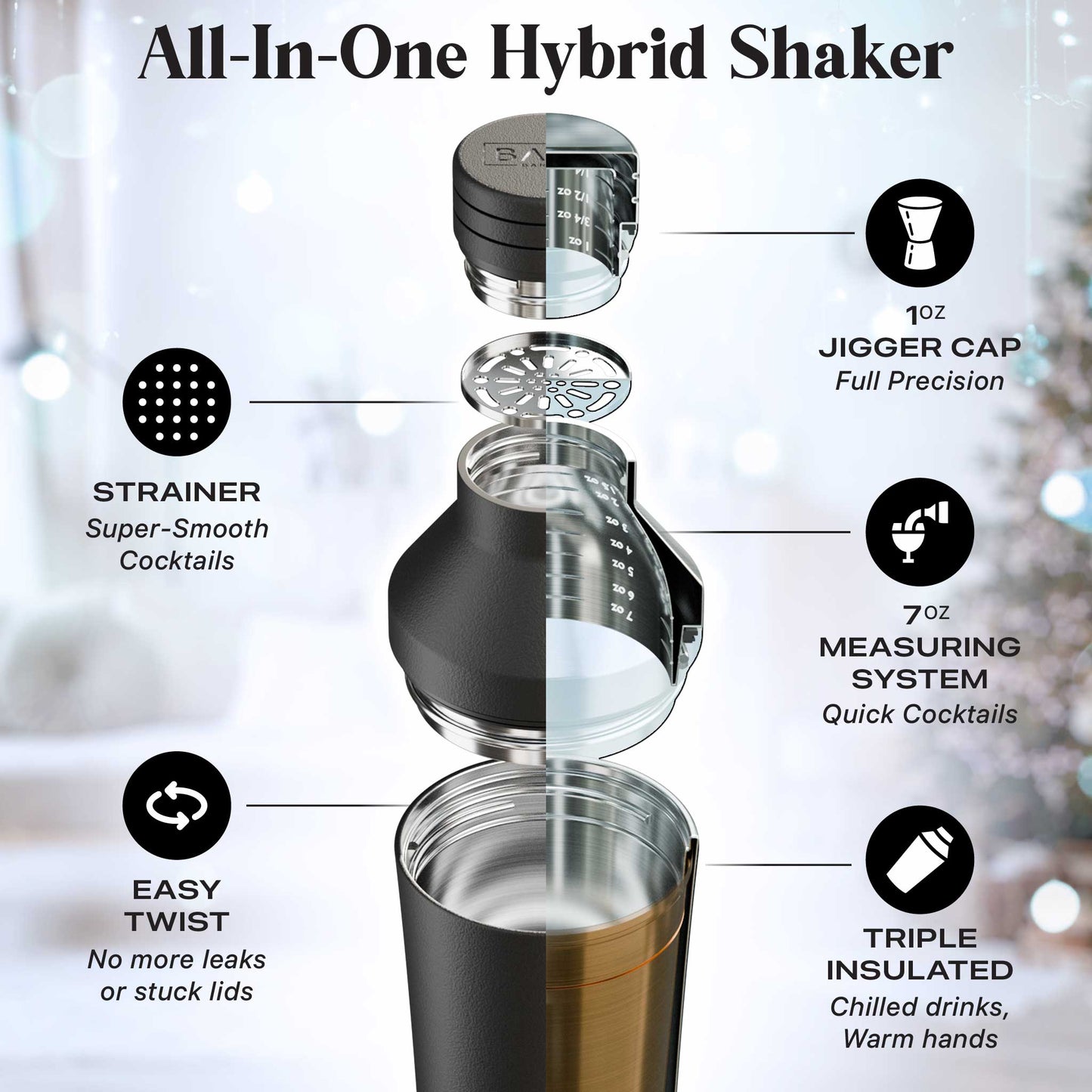Insulated Cocktail Shaker