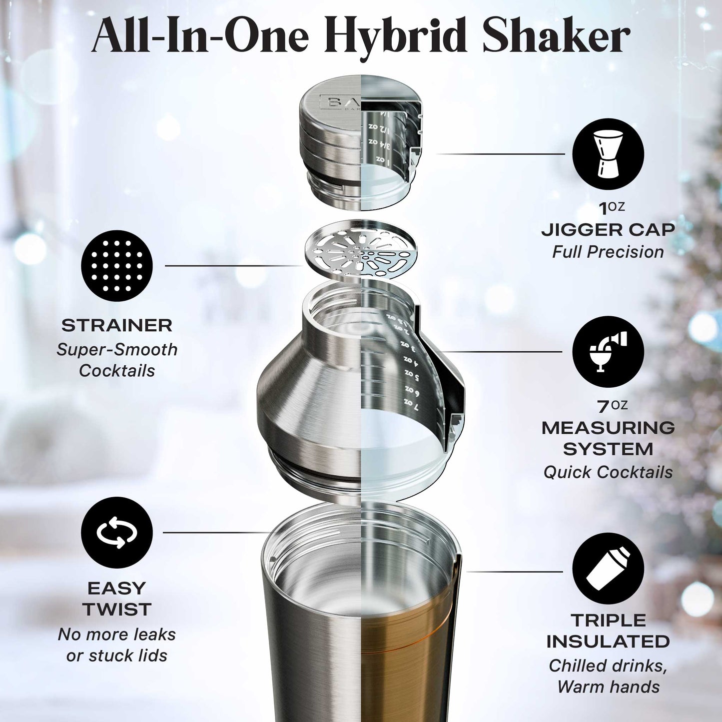 Insulated Cocktail Shaker