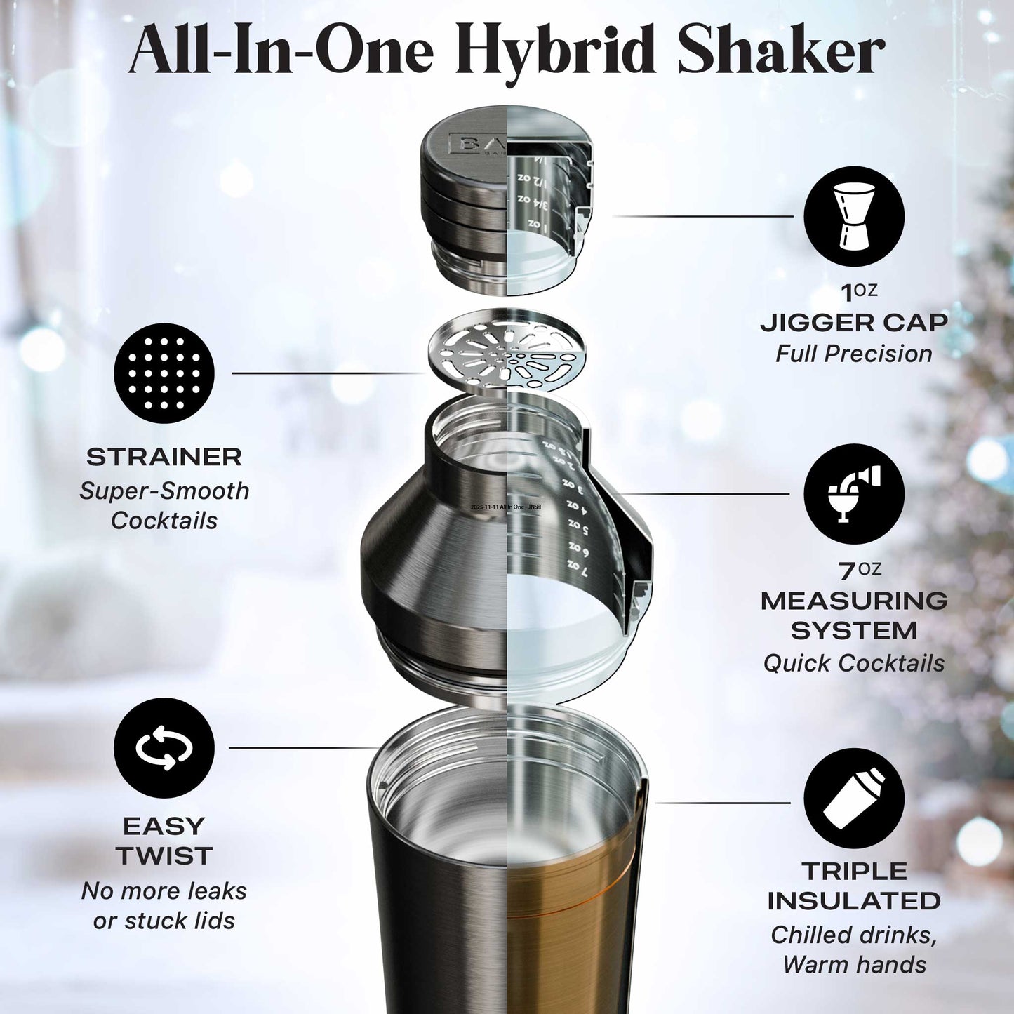 Insulated Cocktail Shaker