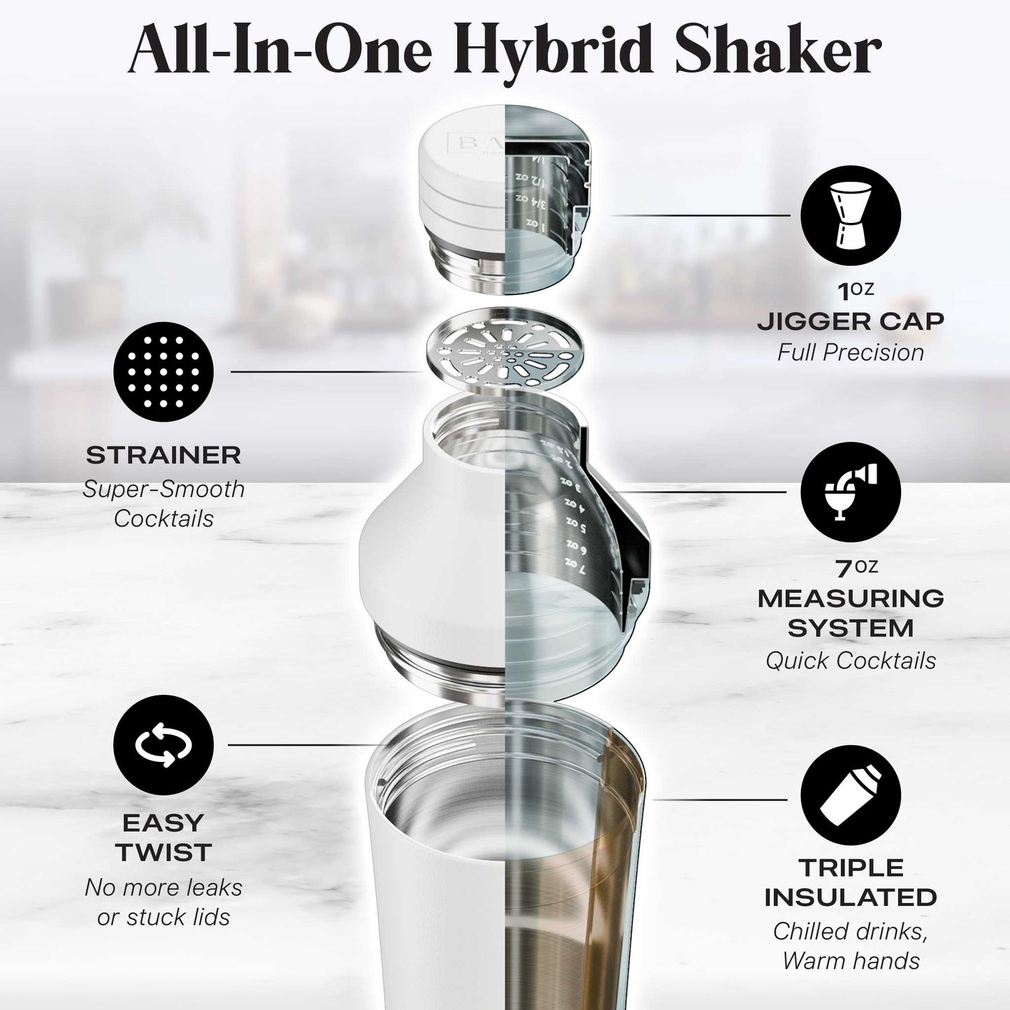 Insulated Cocktail Shaker