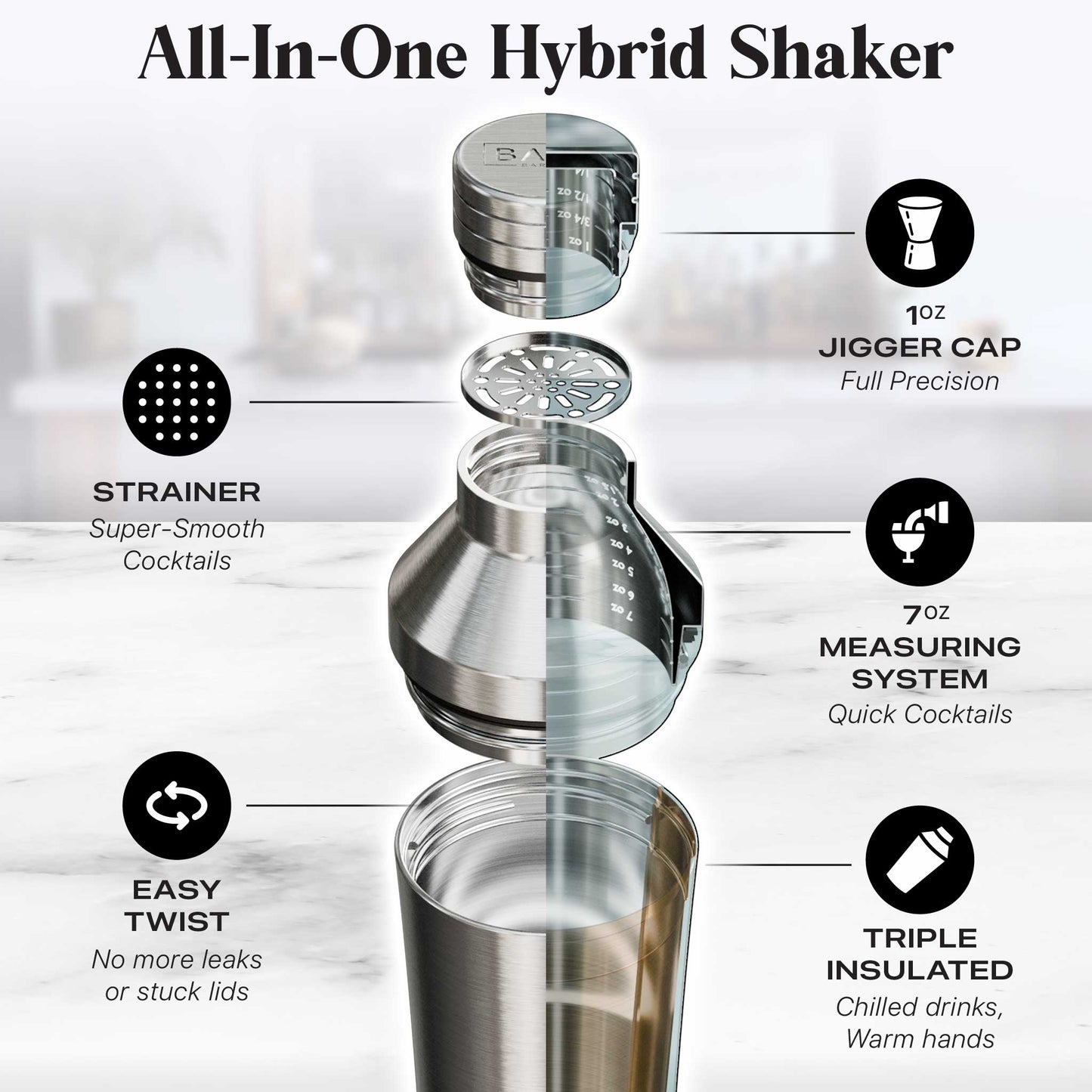 Insulated Cocktail Shaker