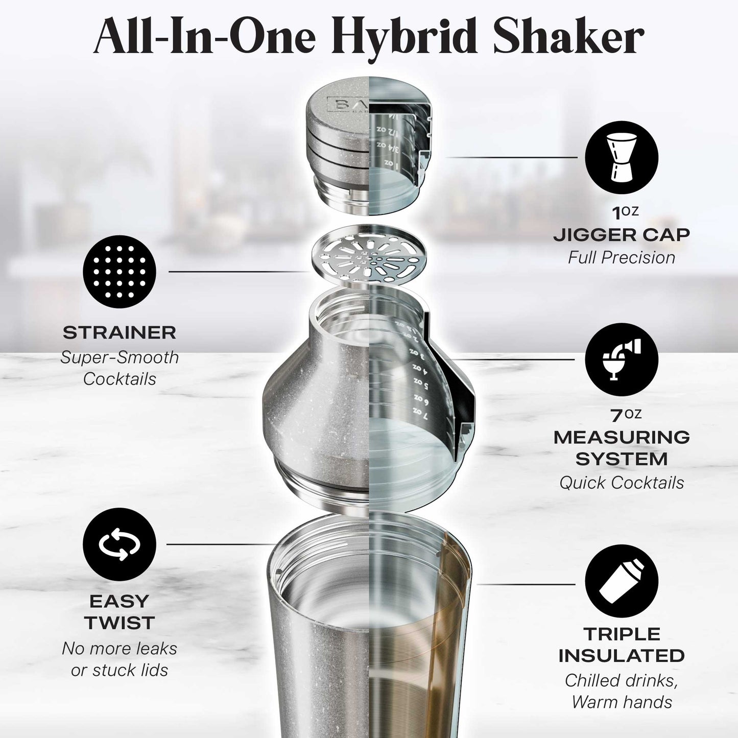 Insulated Cocktail Shaker