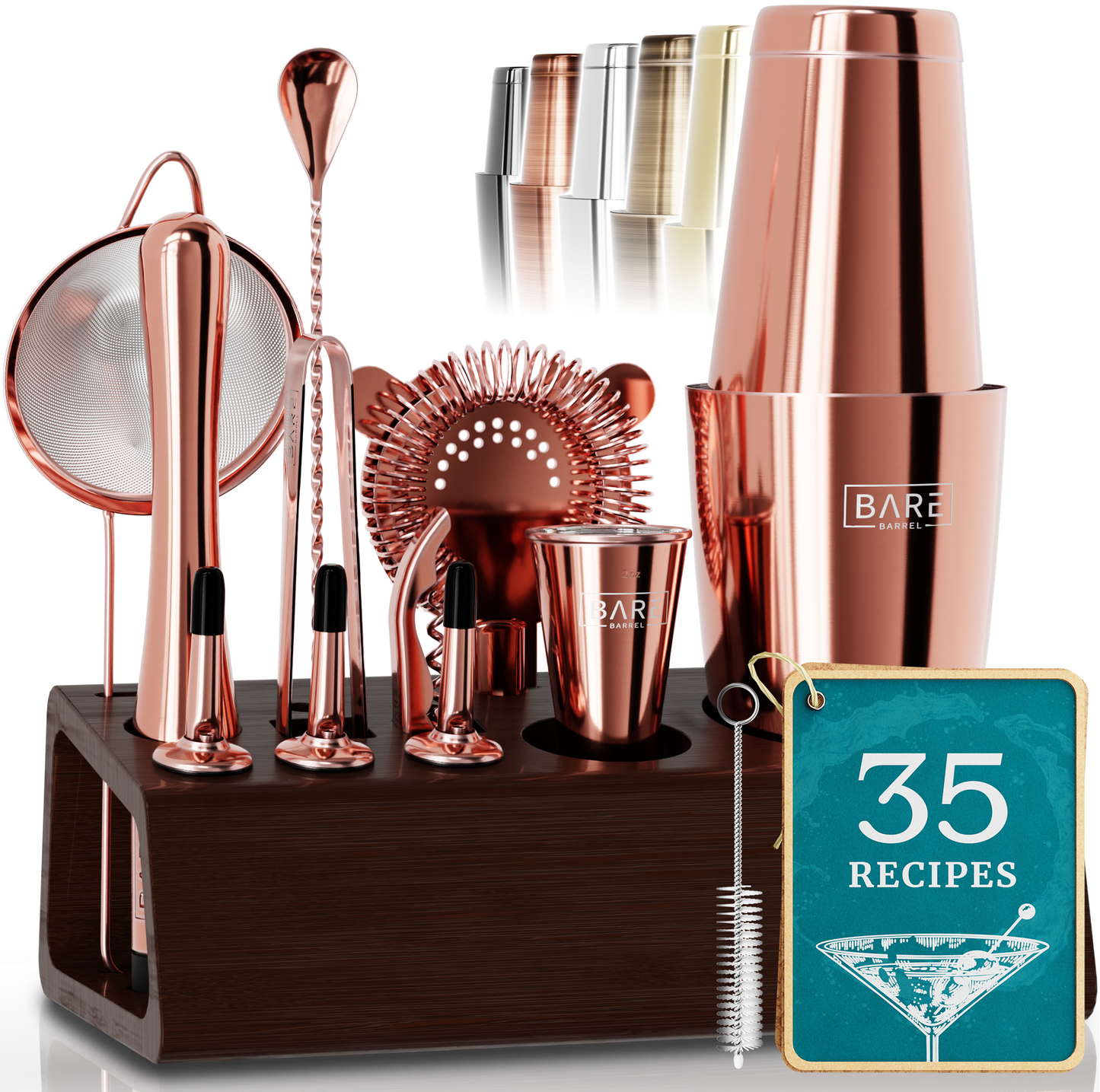 Original Boston Bartender Kit - Espresso Rose