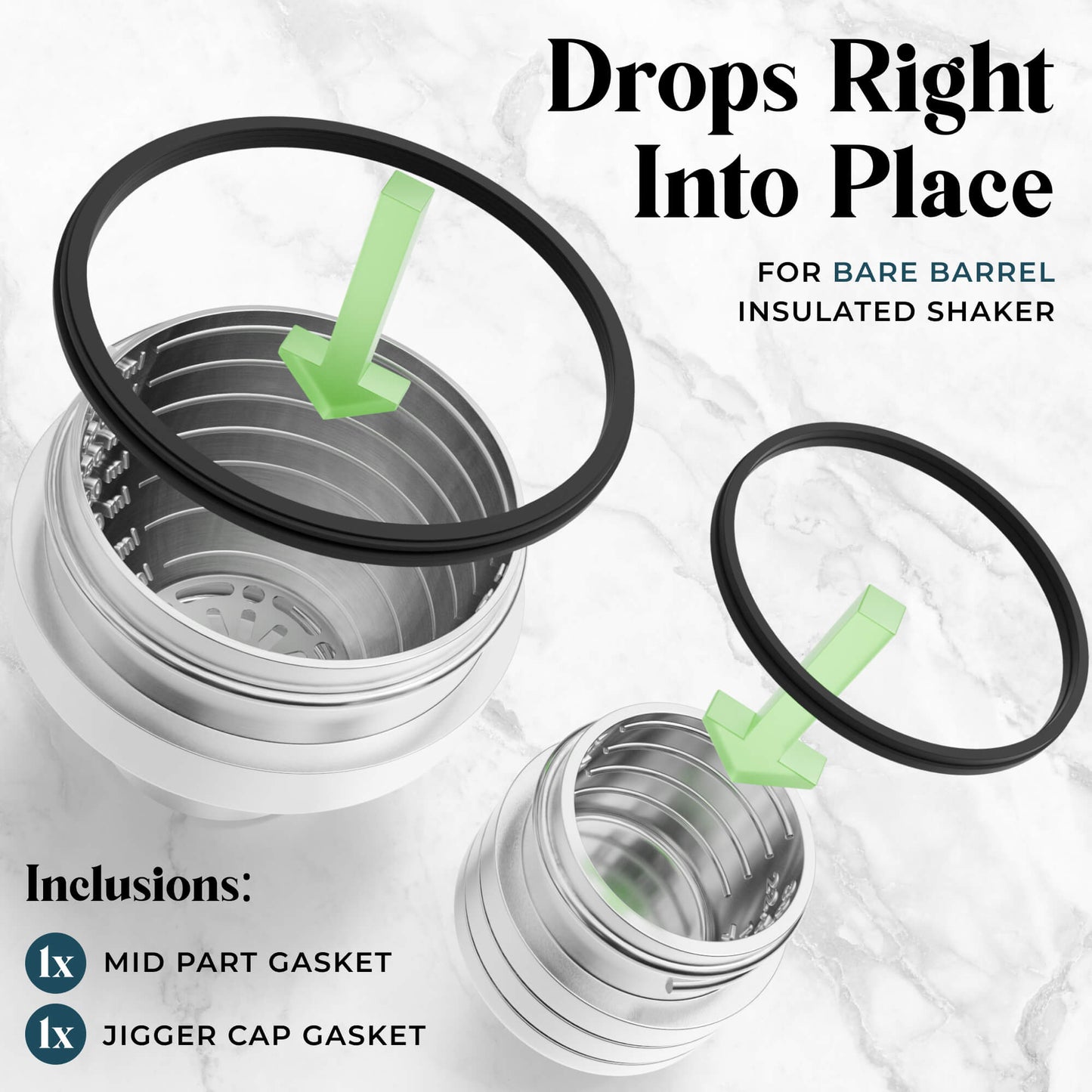 O-Ring Gasket Seal Replacement - Insulated Shaker