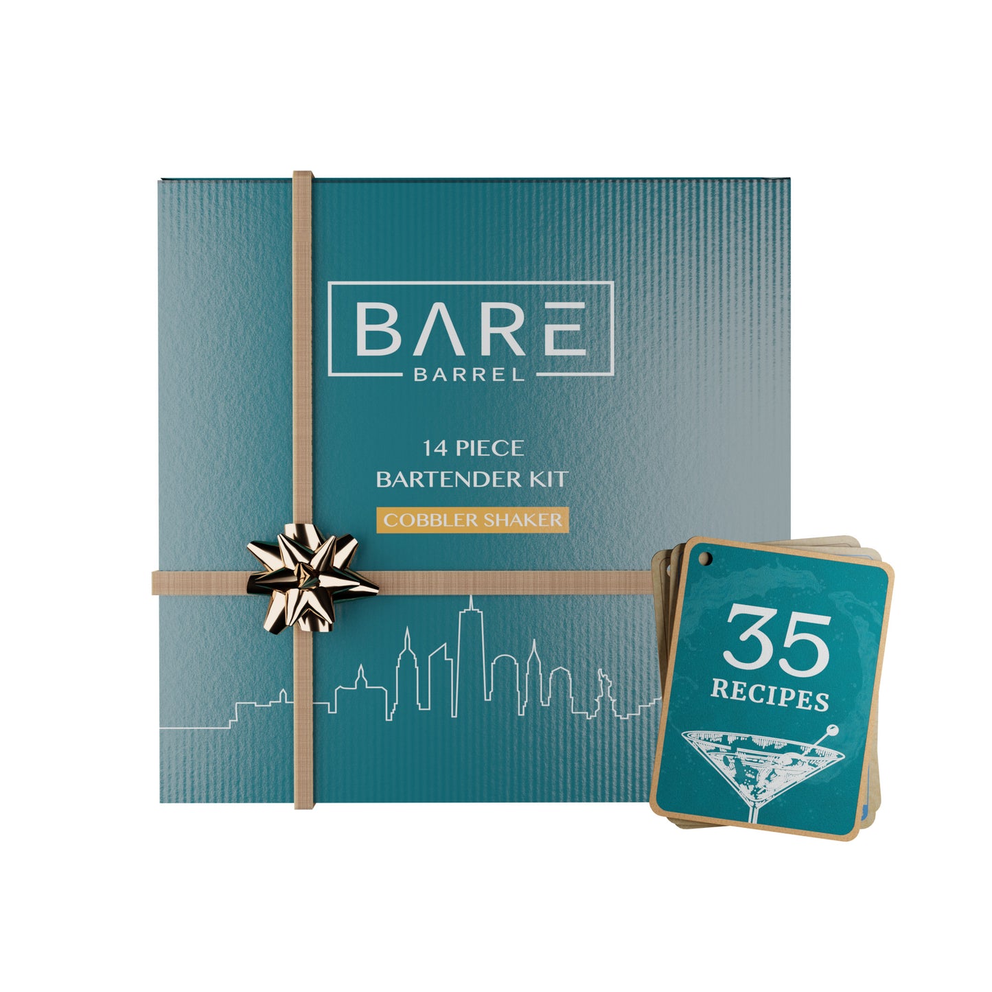 Original Boston Bartender Kit - Yellow Gold