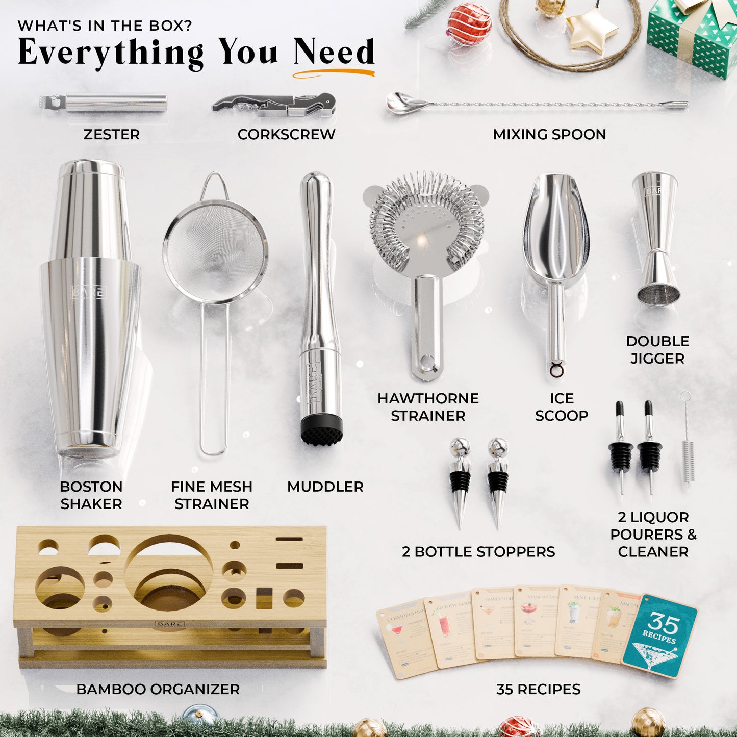 Classic Boston Bartender Kit