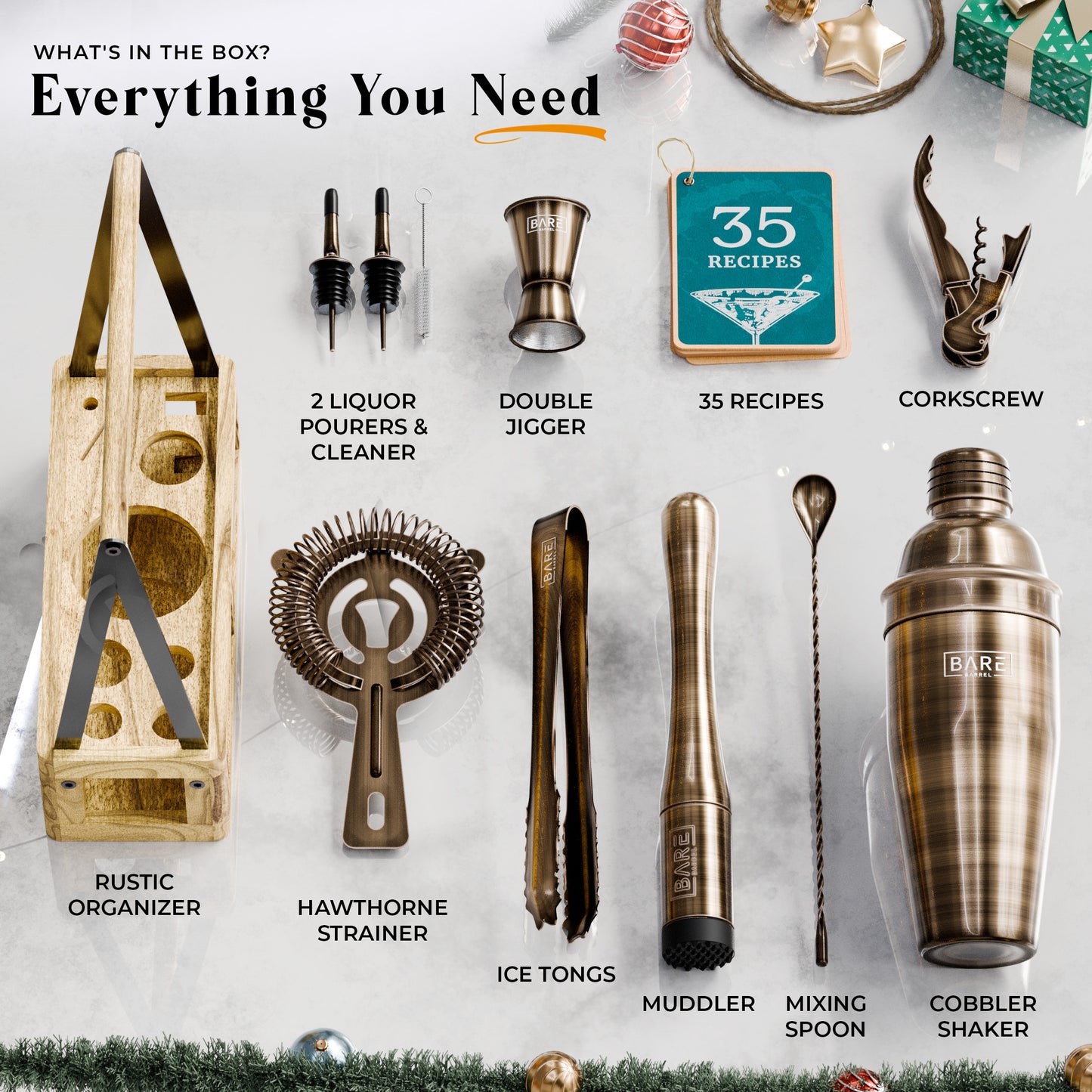 Rustic Cobbler Bartender Kit