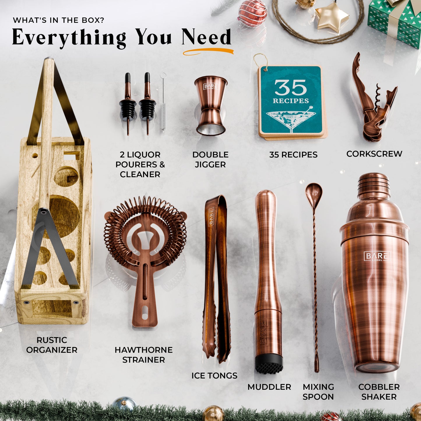 Rustic Cobbler Bartender Kit