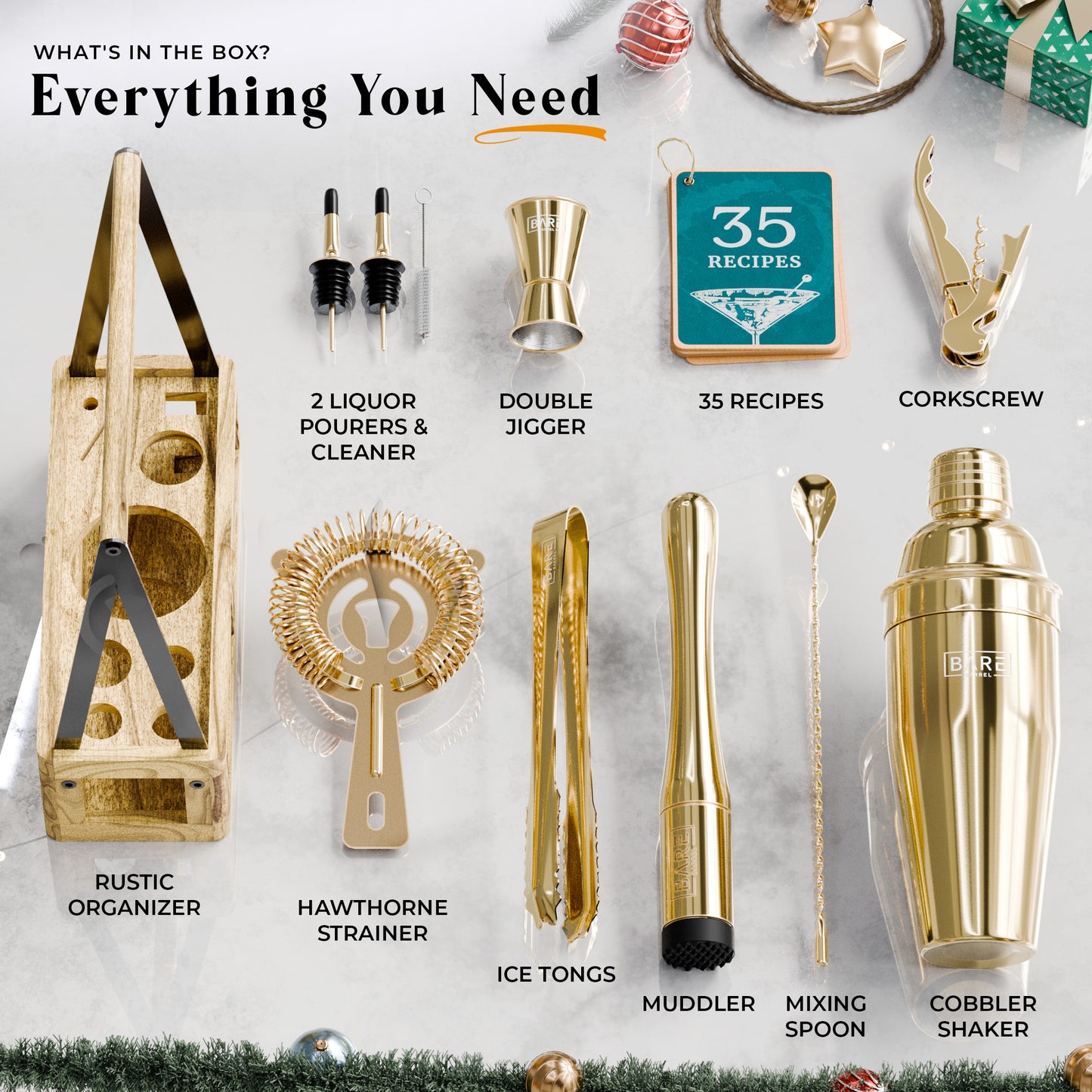 Rustic Cobbler Bartender Kit