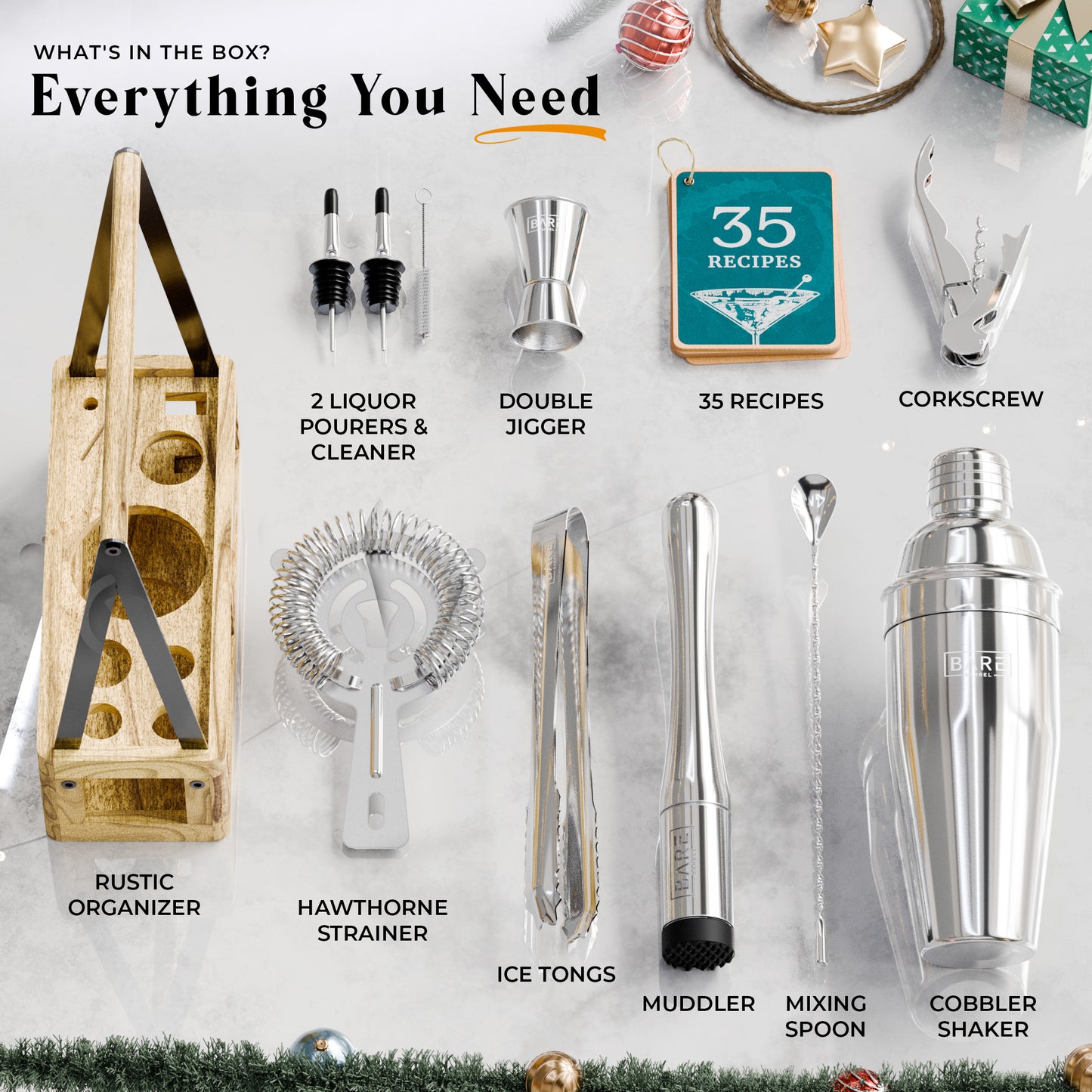 Rustic Cobbler Bartender Kit