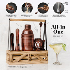 Caddy Cocktail Bartender Kit - Copper.