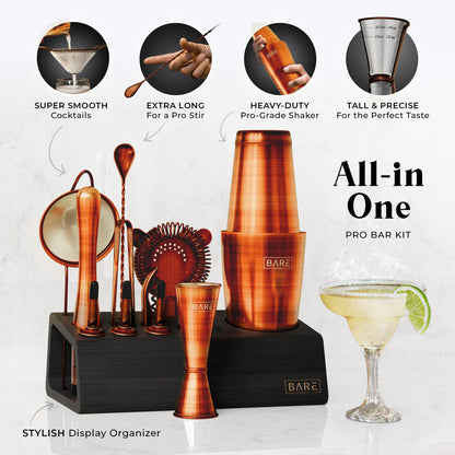 Original Boston Bartender Kit - Chestnut