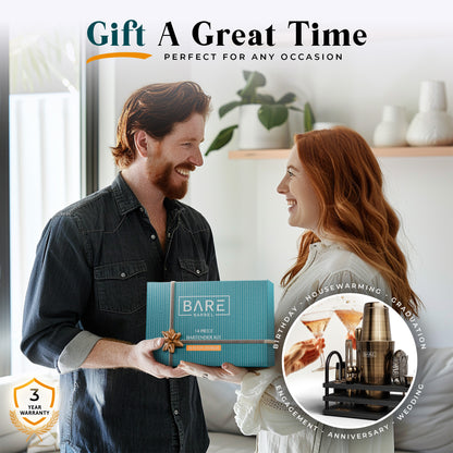 Sleek Boston Bartender Kit - Bronze