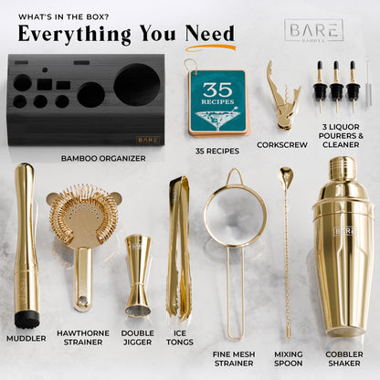 Original Cobbler Bartender Kit - Gold