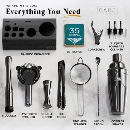 Original Cobbler Bartender Kit - Jet Black