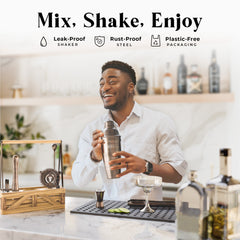 Caddy Cocktail Bartender Kit - Brass.