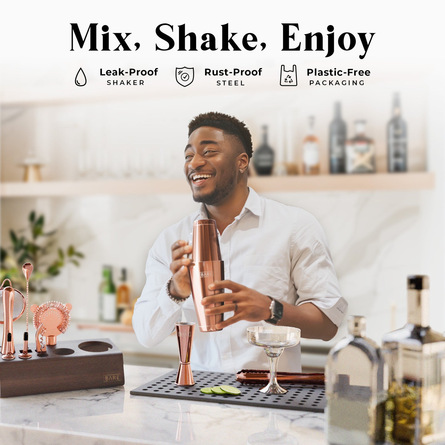 Original Boston Bartender Kit - Espresso Rose