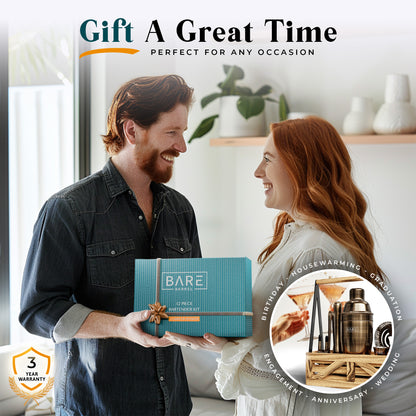 Caddy Cocktail Bartender Kit - Brass.