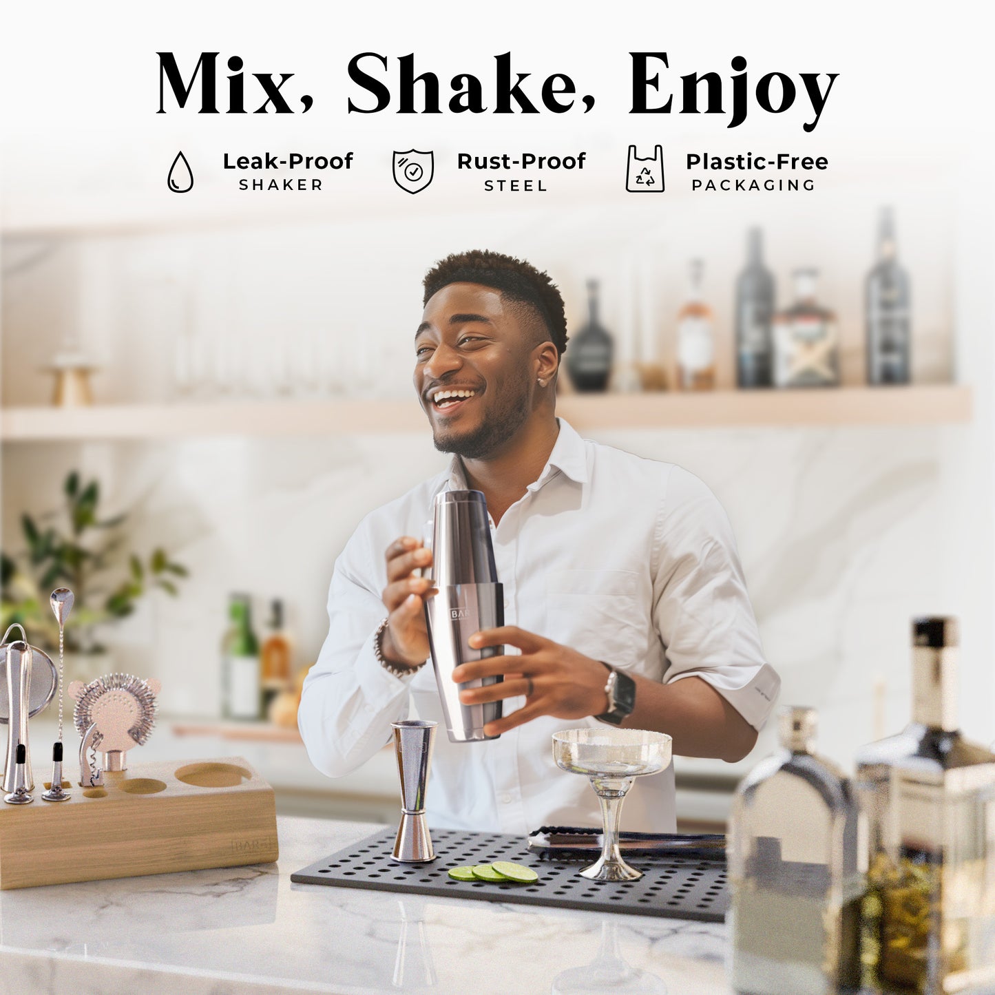 Original Boston Bartender Kit - Gray