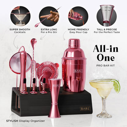 Original Cobbler Bartender Kit - Pink Coral