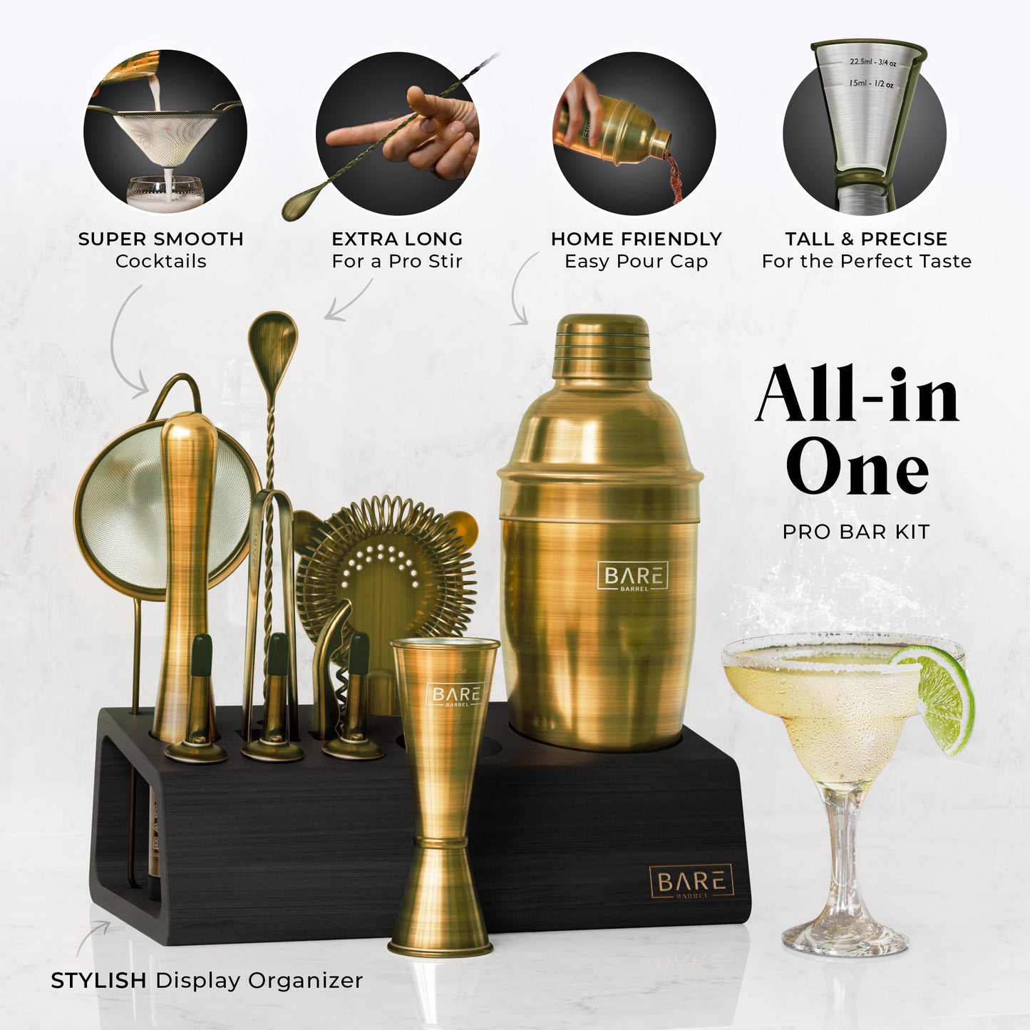 Original Cobbler Bartender Kit - Bronze