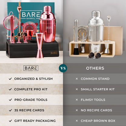 Original Cobbler Bartender Kit - Pink Coral