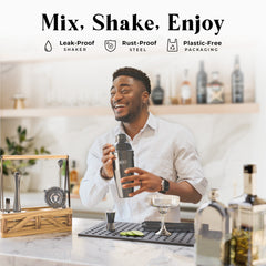 Caddy Cocktail Bartender Kit - Black.