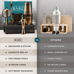 Original Boston Bartender Kit - Brushed Brass