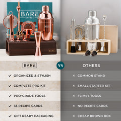 Original Cobbler Bartender Kit - Espresso Rose