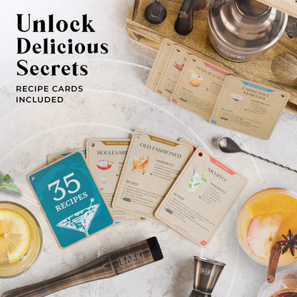 Caddy Cocktail Bartender Kit - Brass.