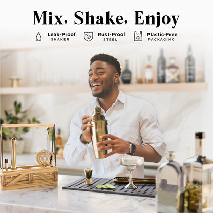 Caddy Cocktail Bartender Kit - Royal Gold