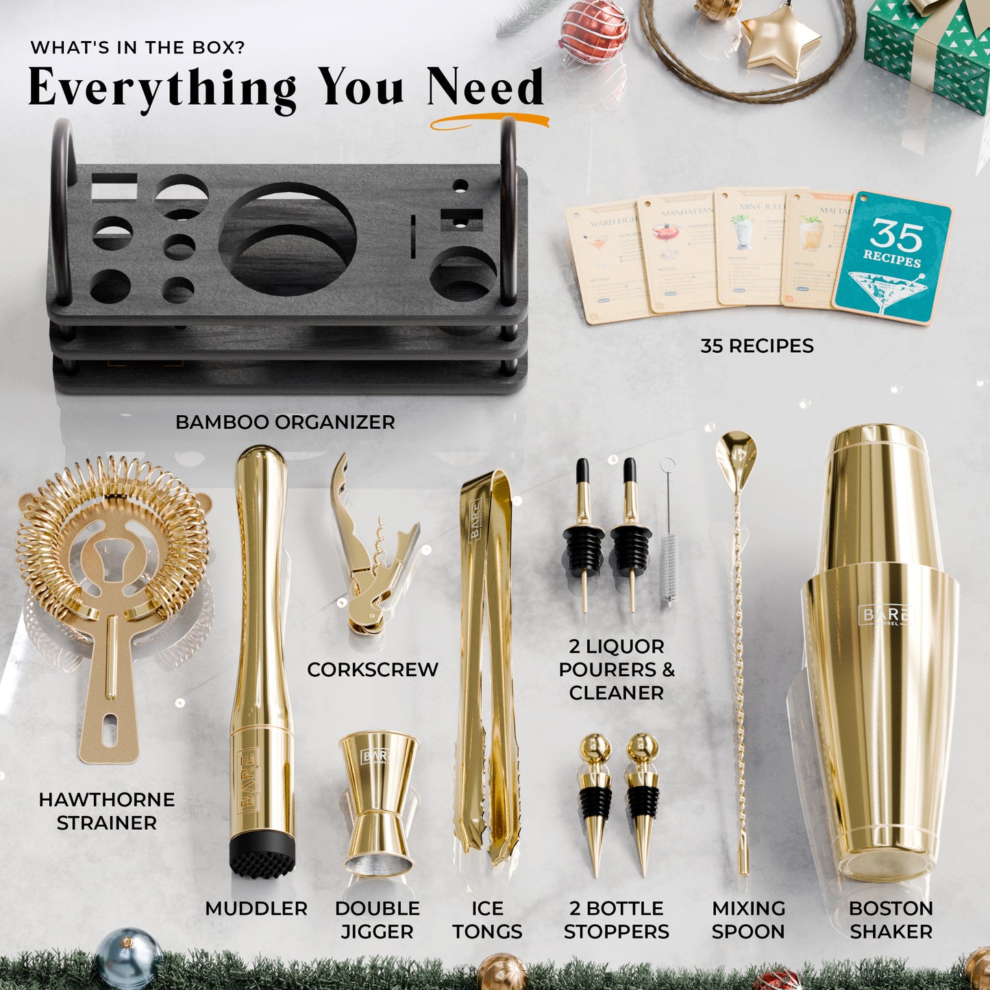 Modern Boston Bartender Kit