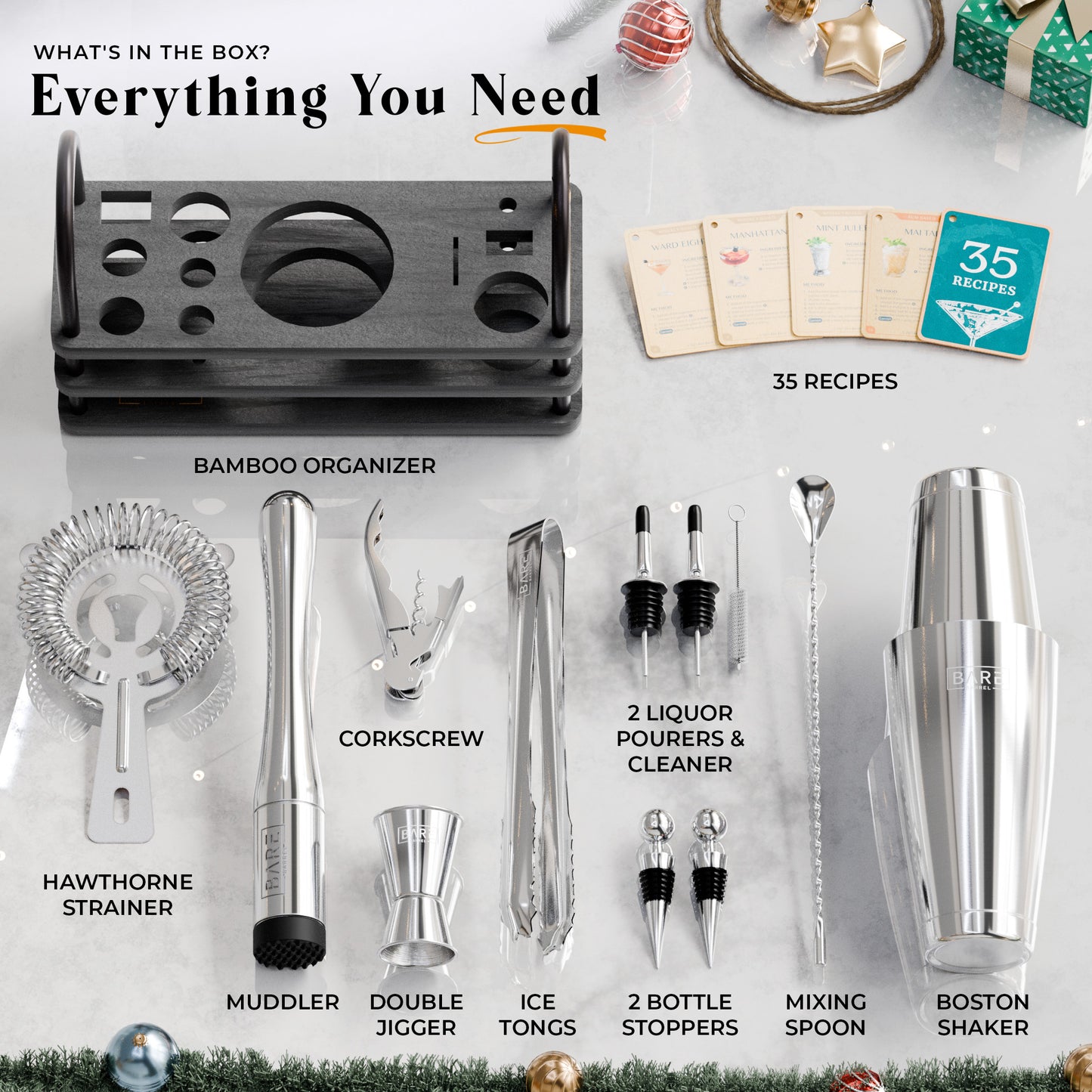 Modern Boston Bartender Kit
